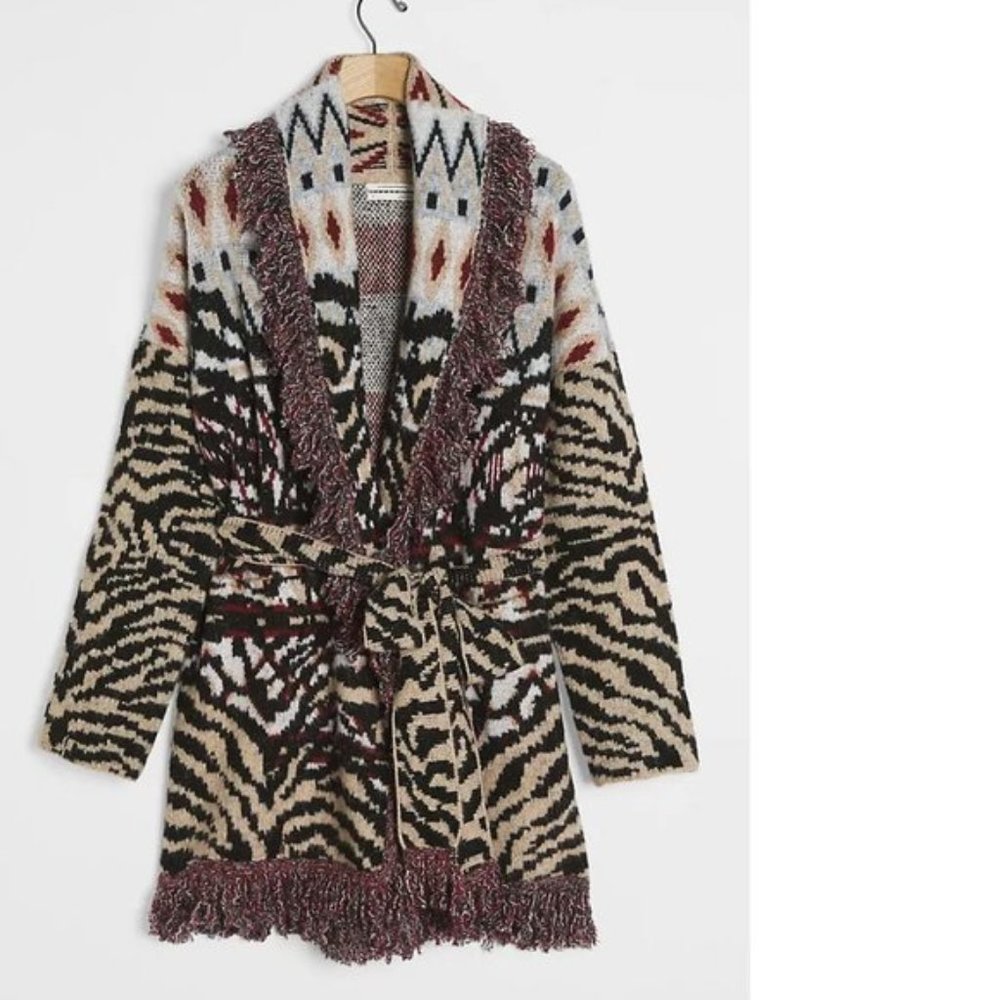 Anthropologie Paloma Fringed Cardigan - Picture 2 of 5